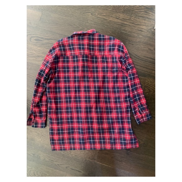 J.O.A. High-low Boyfriend-Style Flannel - Picture 5 of 5